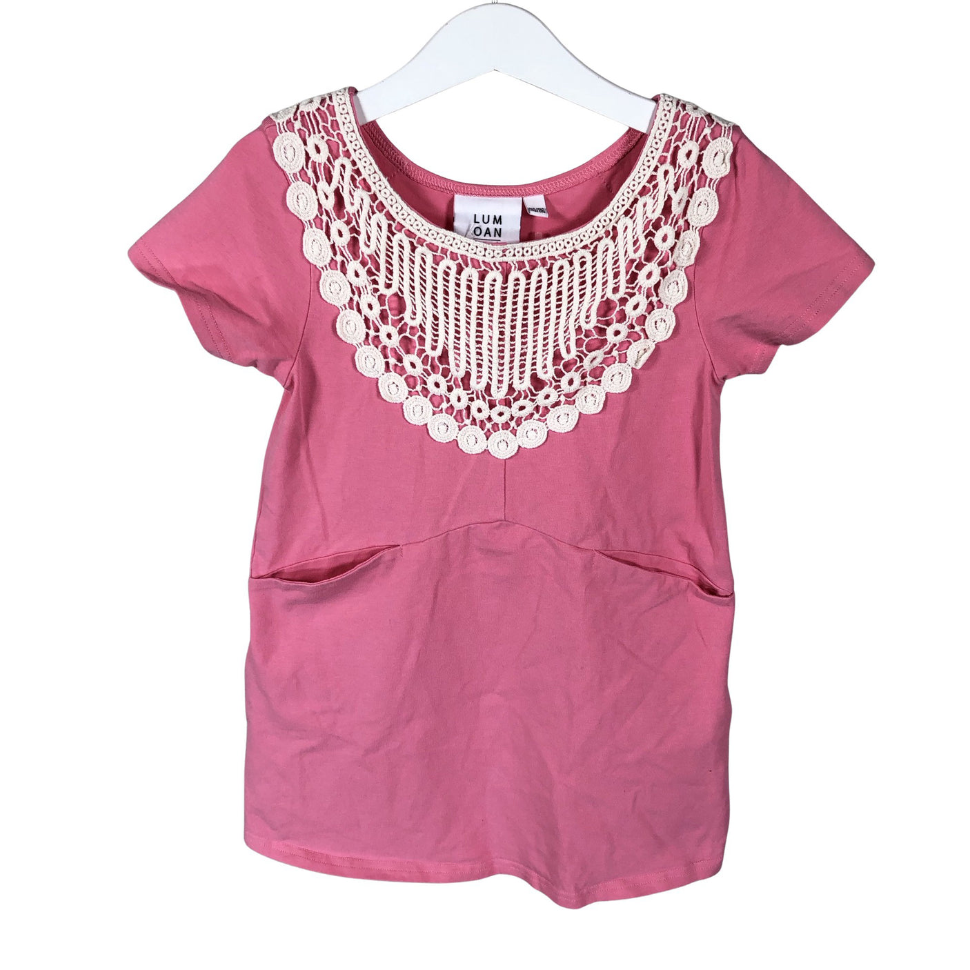 Unisex Lumoan - Trikotaažist kleit, suurus 110 - 116 - Heleroosa (1)