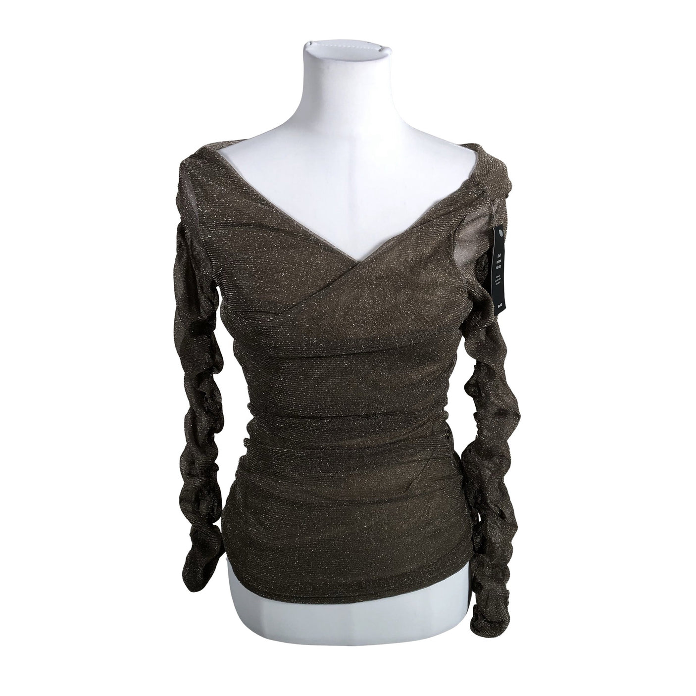 Unisex Na-KD - Pidulik pluus, suurus 38 - Pruun (1)