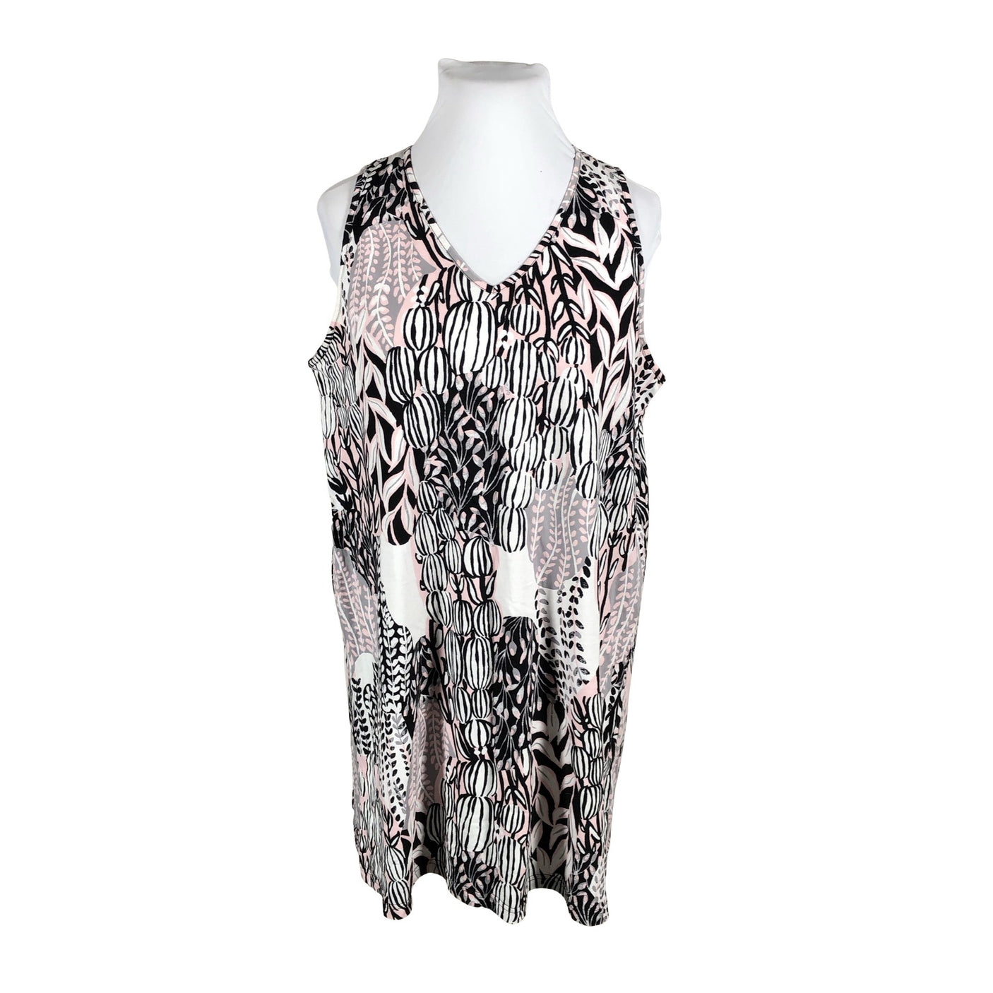 Unisex Nanso - Trikotaažist kleit, suurus 42 - Valge (2)