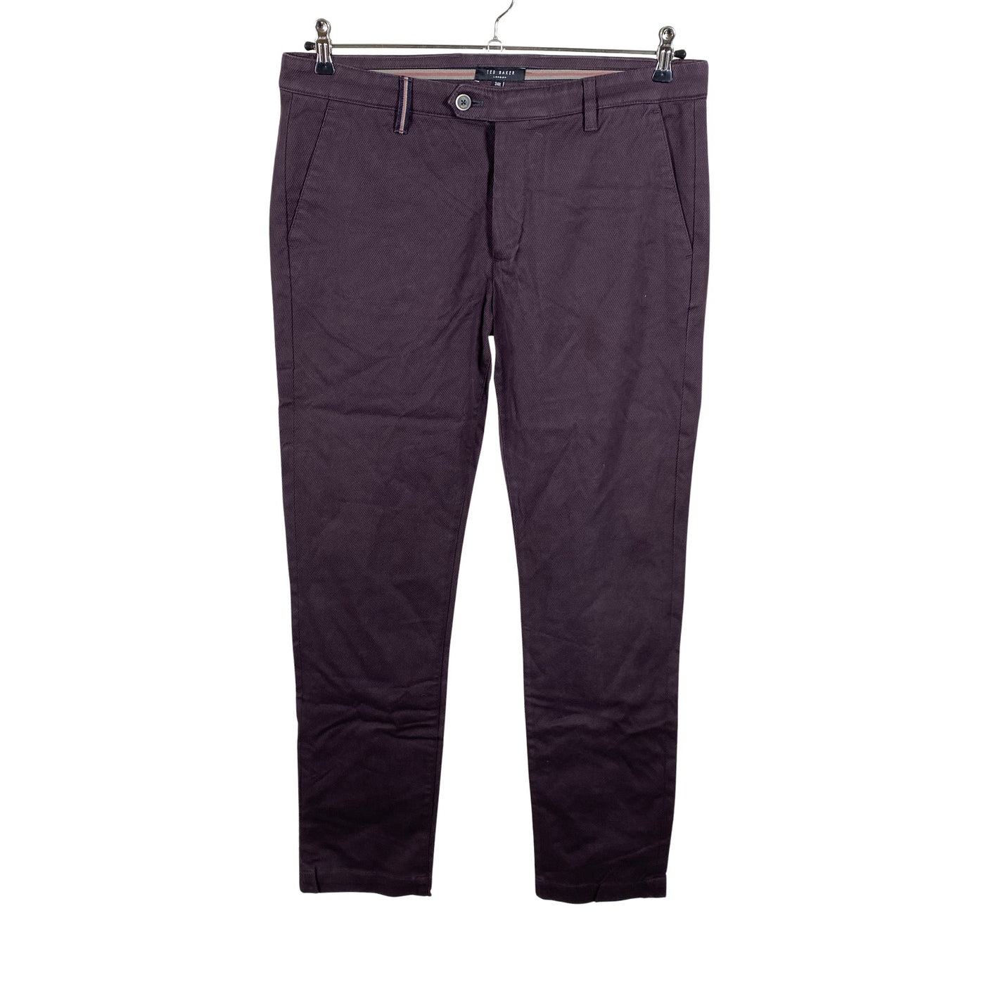 Unisex Ted Baker - Chino-püksid, suurus W34 - Veinipunane (1)