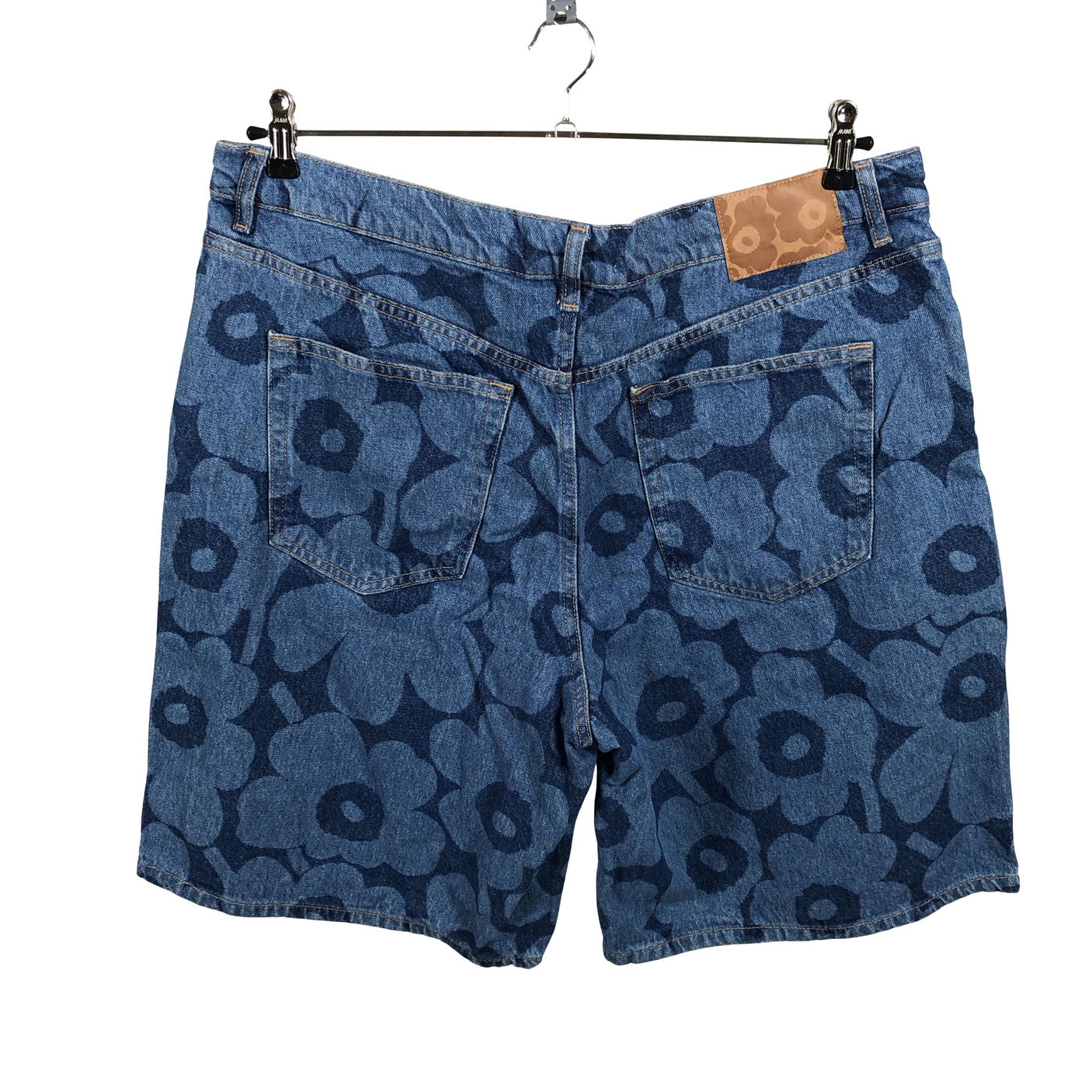 Unisex Marimekko - Teksast lühikesed püksid, suurus W34 - Sinine (2)