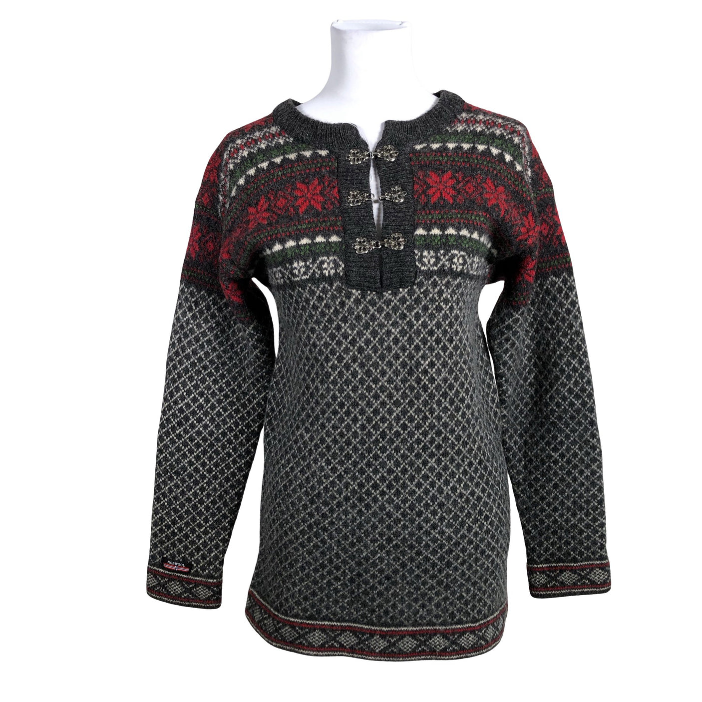 Unisex Norwool - Kampsun, suurus 40 - Hall (1)