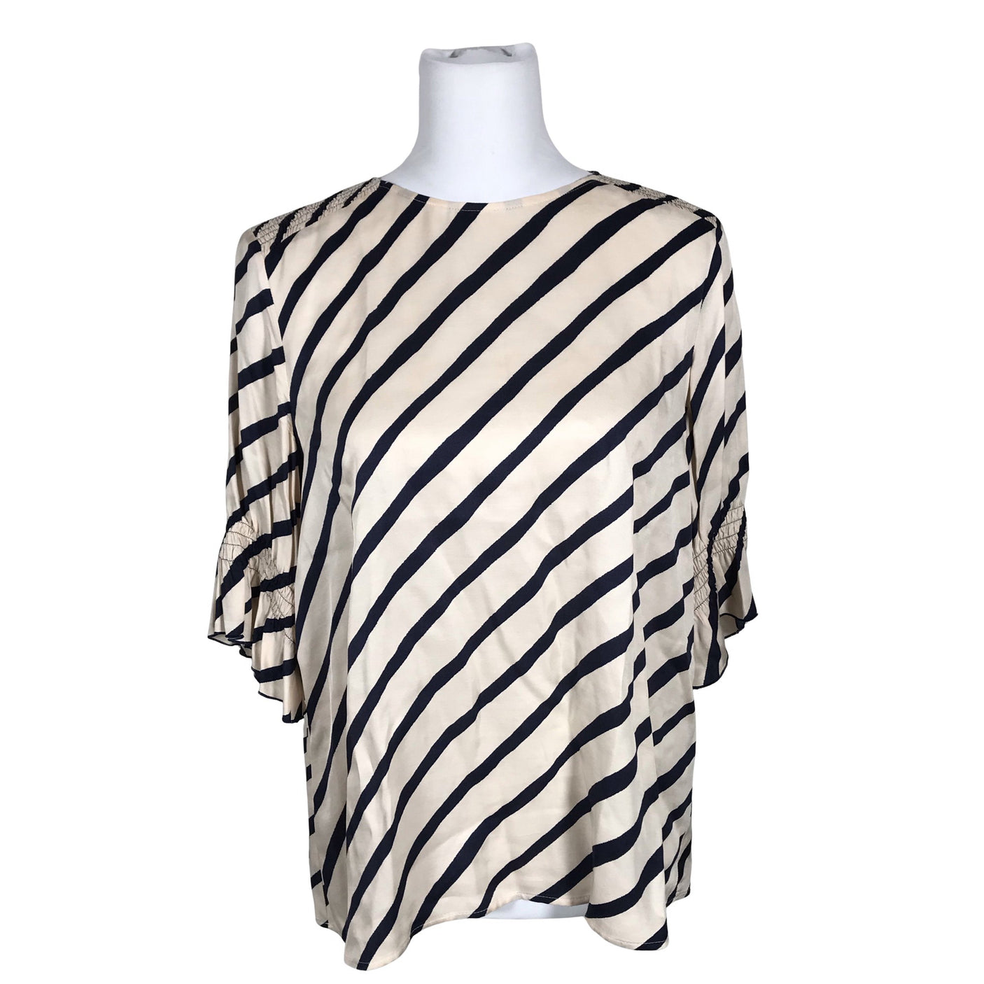Unisex Max&Co - Lühikeste käistega pluus, suurus 40 - Heleroosa (2)