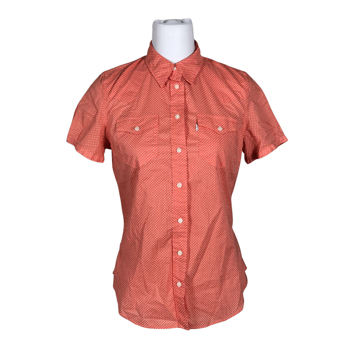 Unisex Levi's - Lühikeste käistega pluus, suurus 38 - Oranž (2)