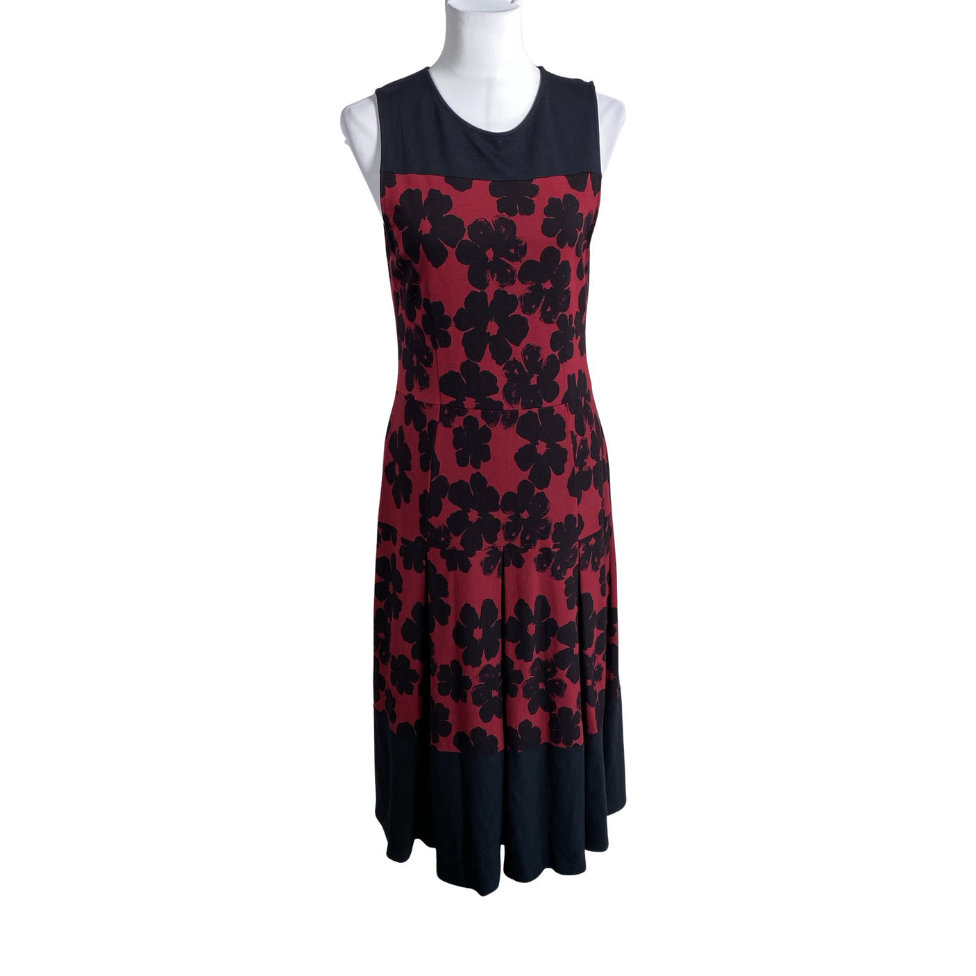 Unisex Nanso - Trikotaažist kleit, suurus 40 - Veinipunane (1)