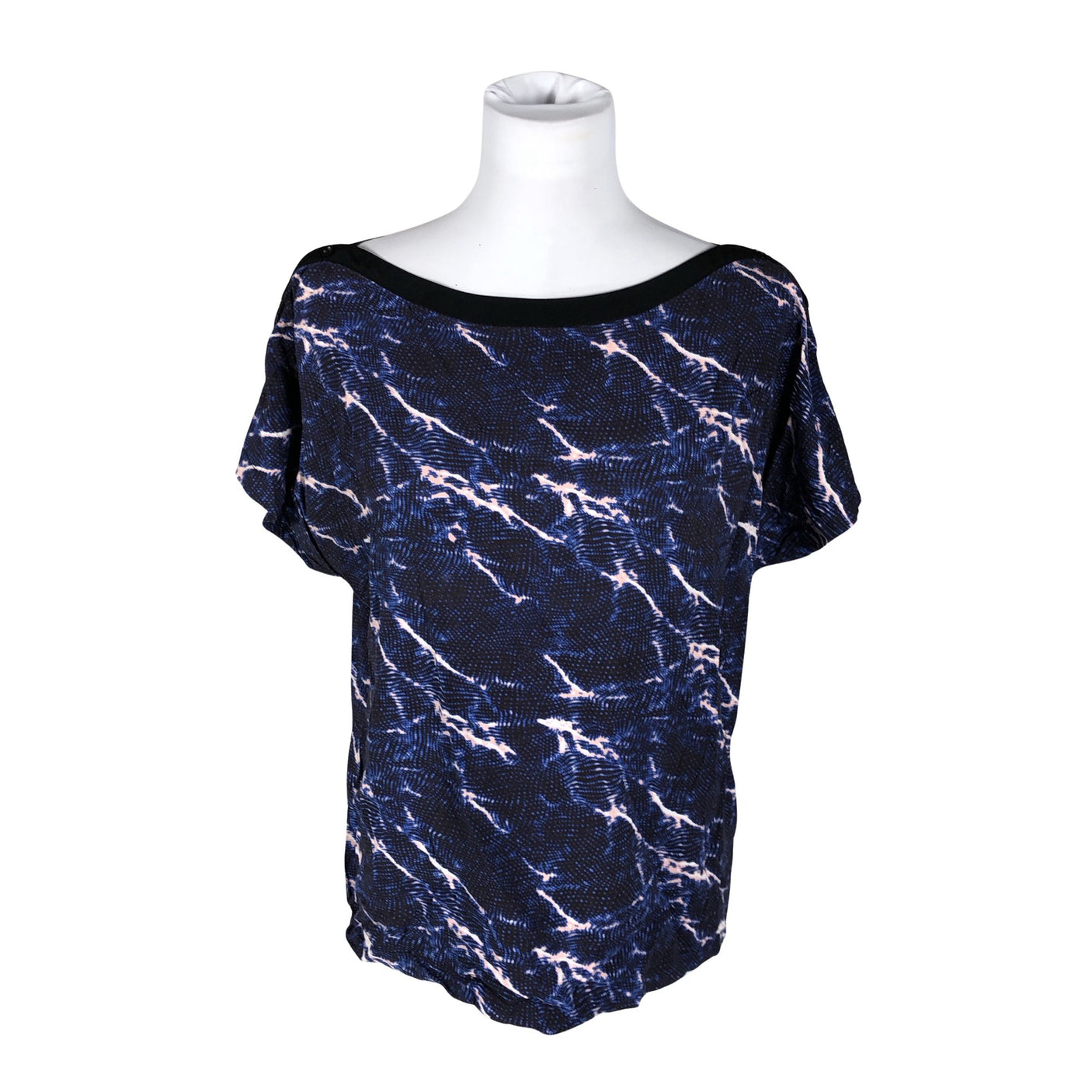 Unisex St-martins - Lühikeste käistega pluus, suurus 40 - Sinine (1)