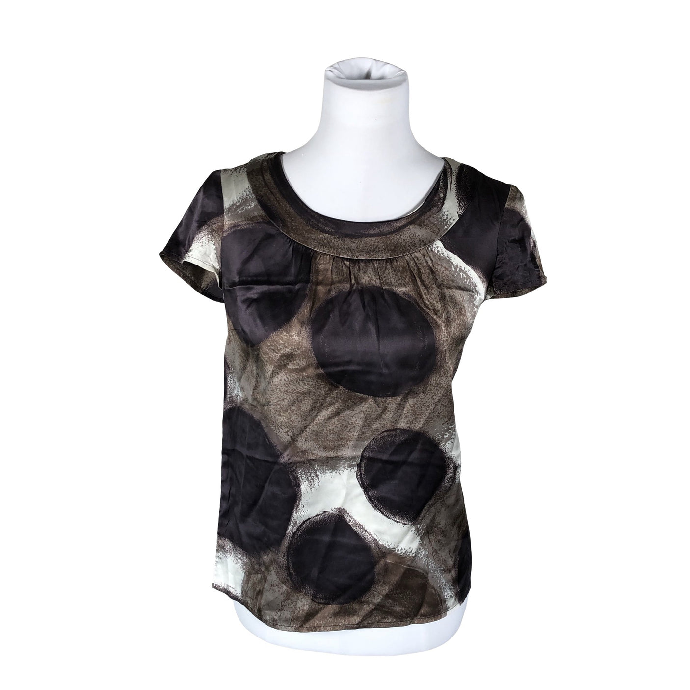 Unisex Boden - Lühikeste käistega pluus, suurus 34 - Hall (1)