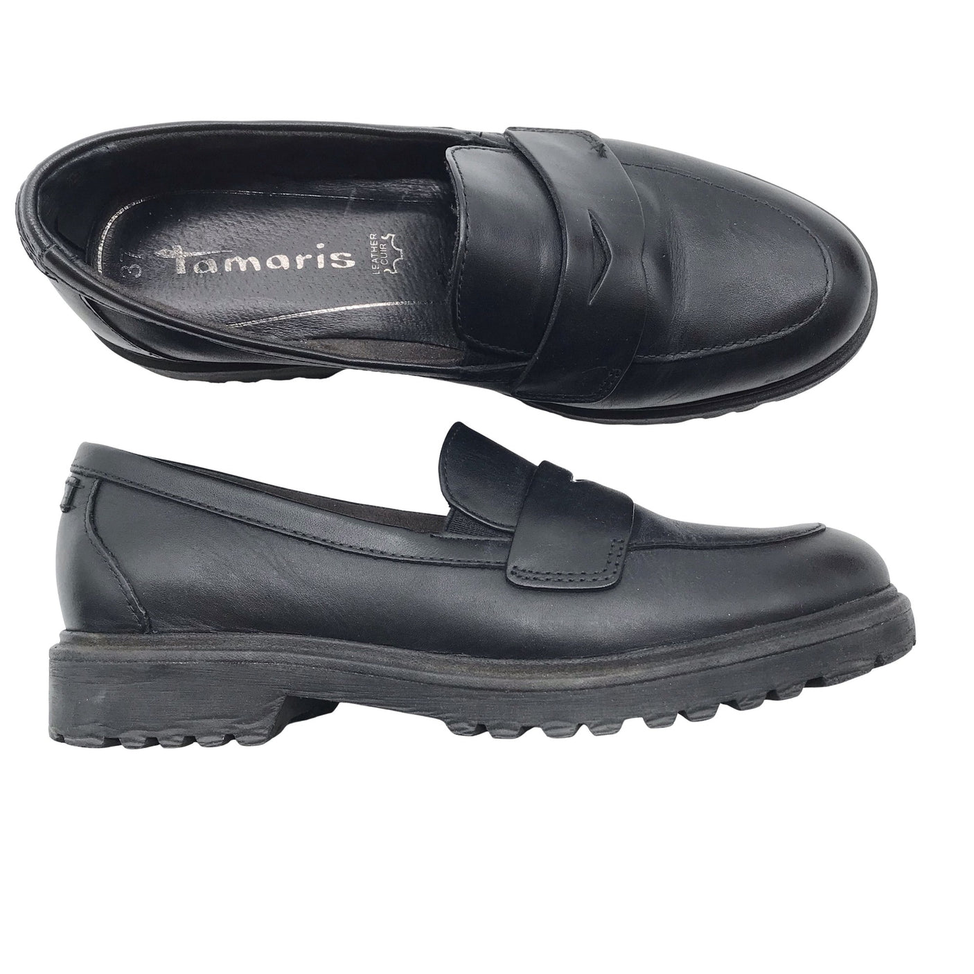 Unisex Tamaris - Mokassiinid, suurus 37 - Must (2)
