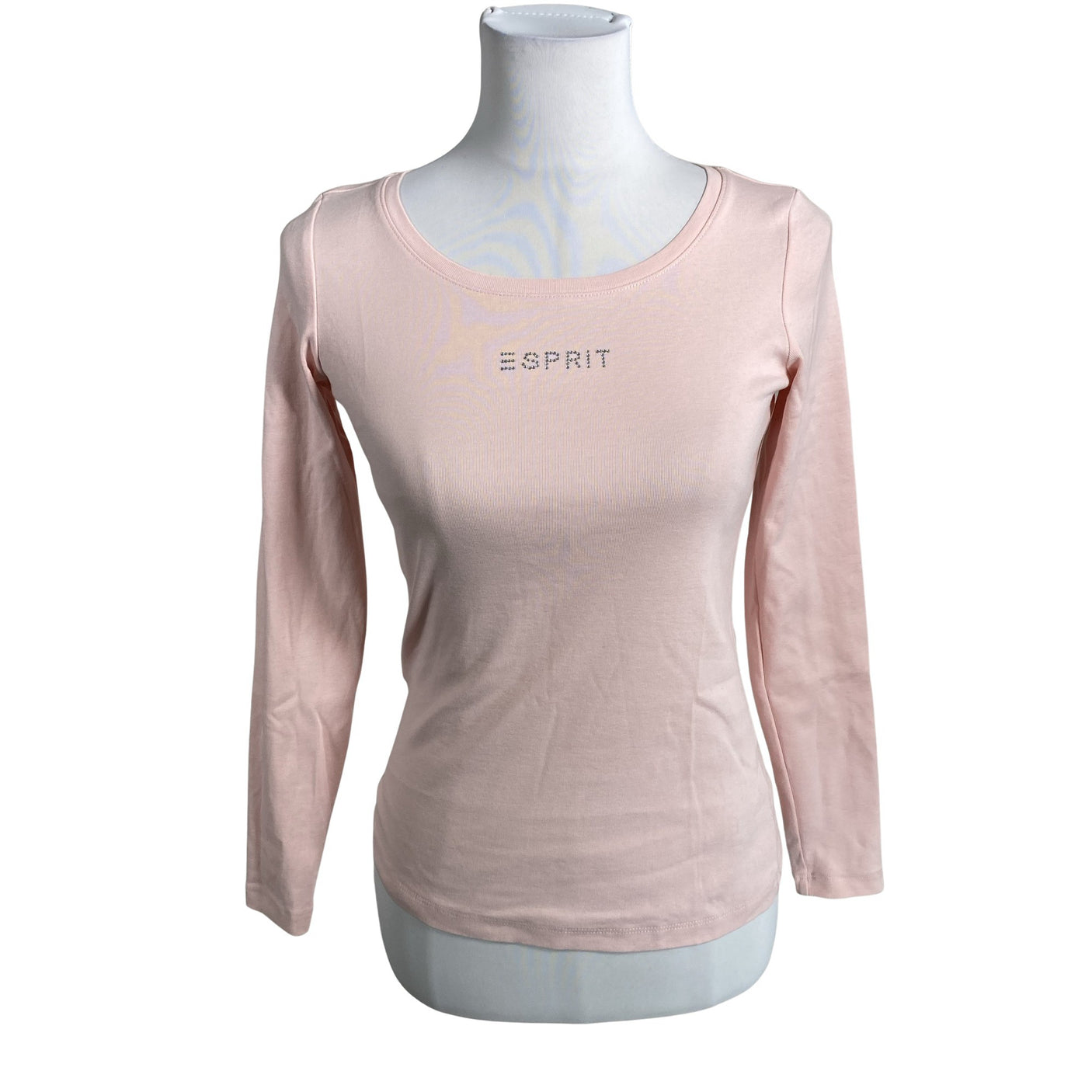 Unisex Esprit - Trikotaažist pluus, suurus 36 - Heleroosa (1)