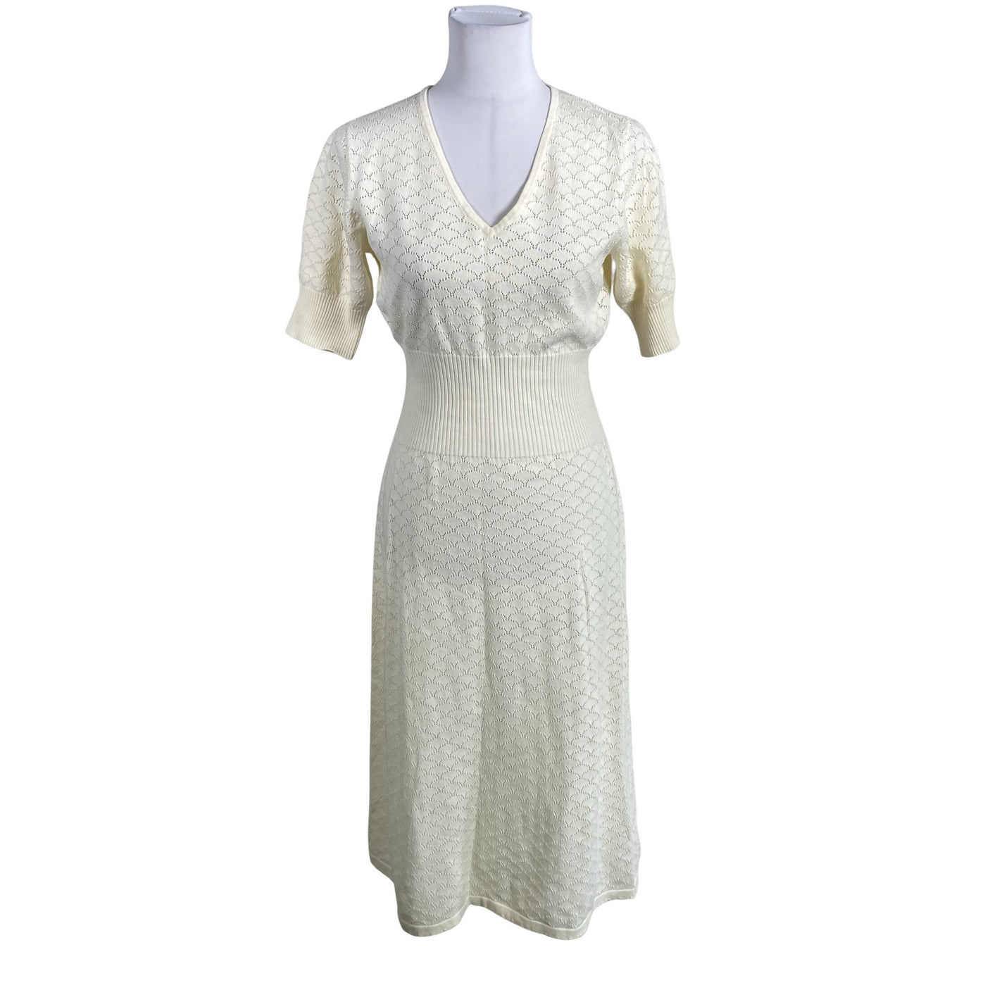 Unisex Nanso - Kootud kleit, suurus 36 - Looduslik valge (1)