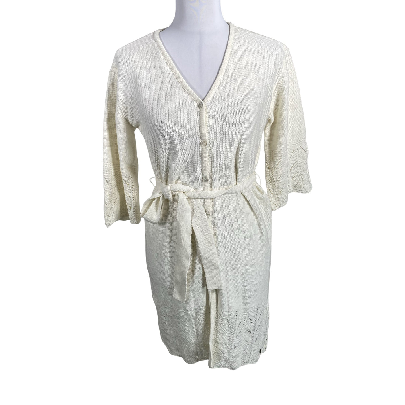 Unisex Cream - Kardigan, suurus 34 - Looduslik valge (1)