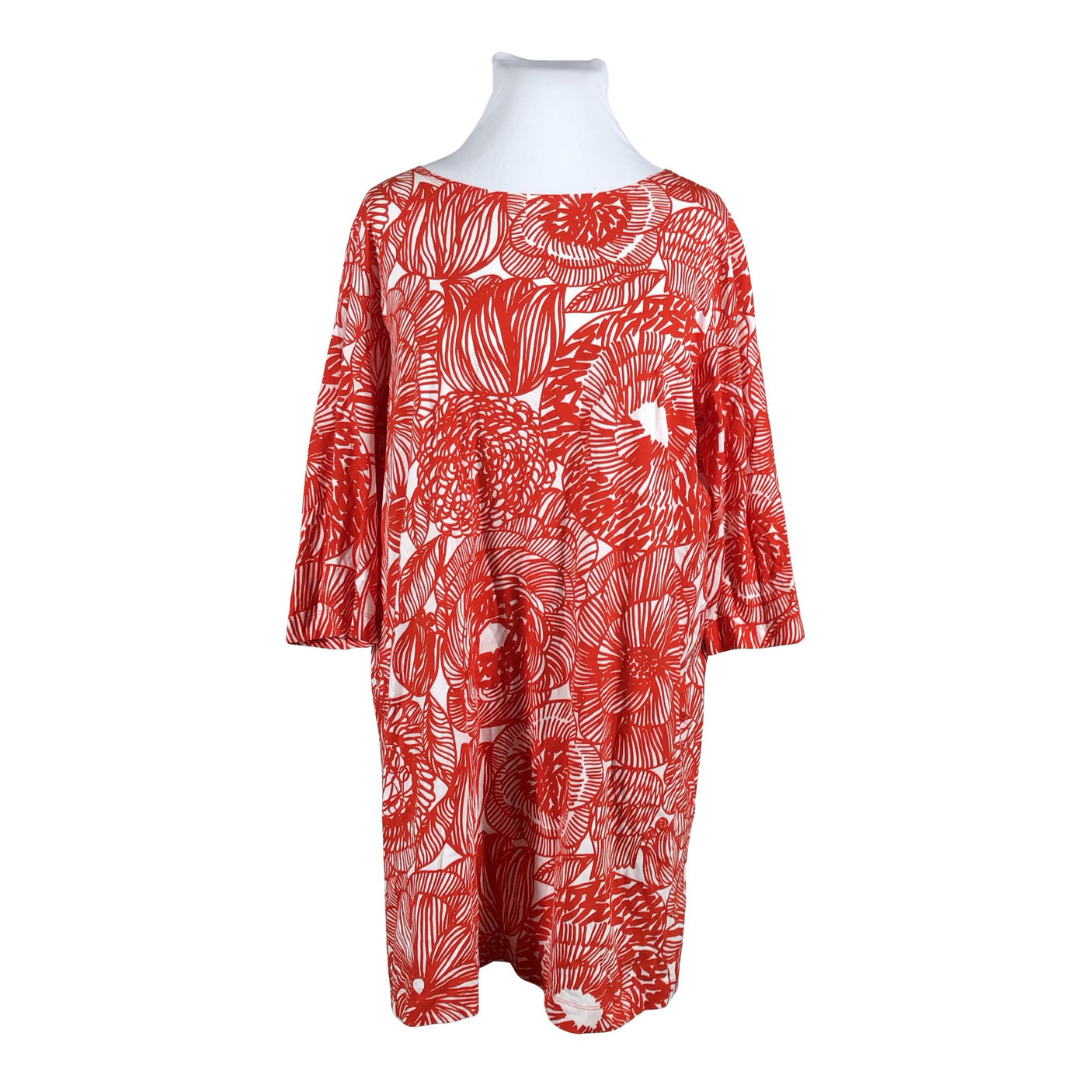 Unisex Marimekko - Trikotaažist kleit, suurus 42 - Punane (1)