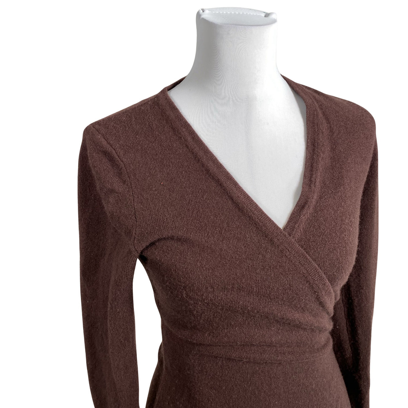 Unisex Diane von Furstenberg - Kootud kleit, suurus 34 - Veinipunane (3)