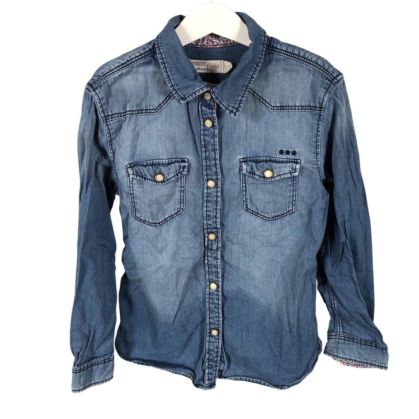 Unisex Lindex - Teksasärk, suurus 134 - 140 - Sinine (1)