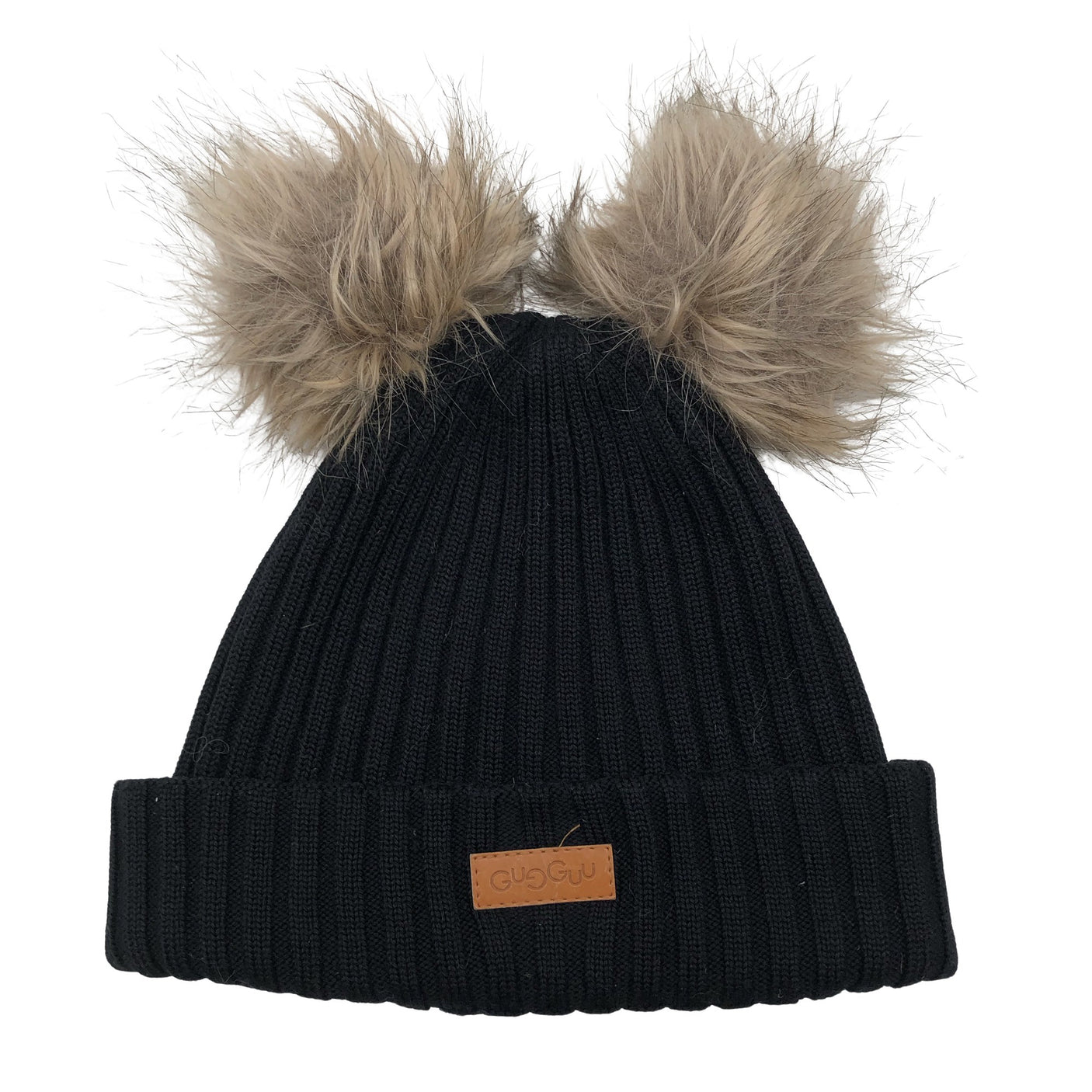 Unisex Gugguu - Talvemüts, suurus 54 - 56 cm - Must (1)