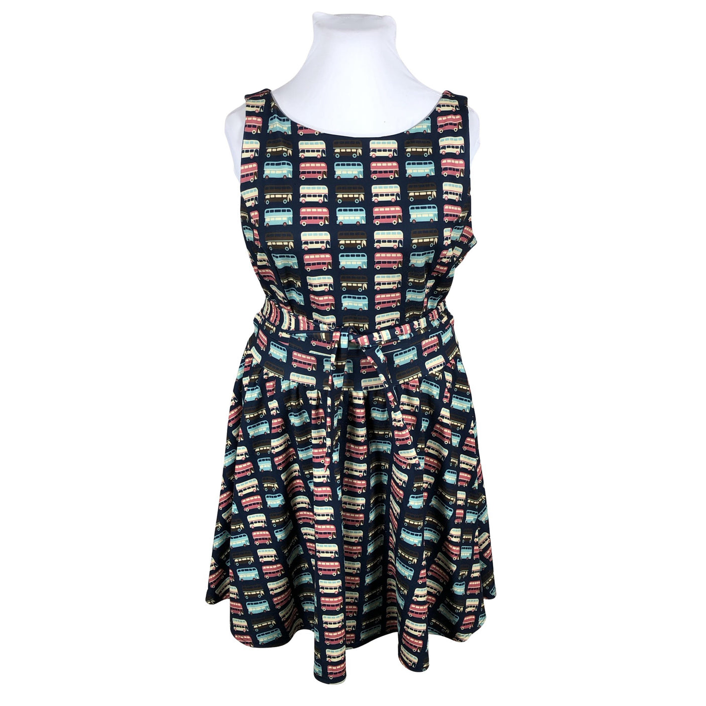 Unisex Lady Vintage - Trikotaažist kleit, suurus 44 - Sinine (1)