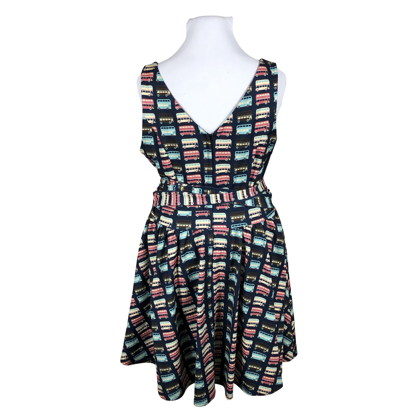 Unisex Lady Vintage - Trikotaažist kleit, suurus 44 - Sinine (2)