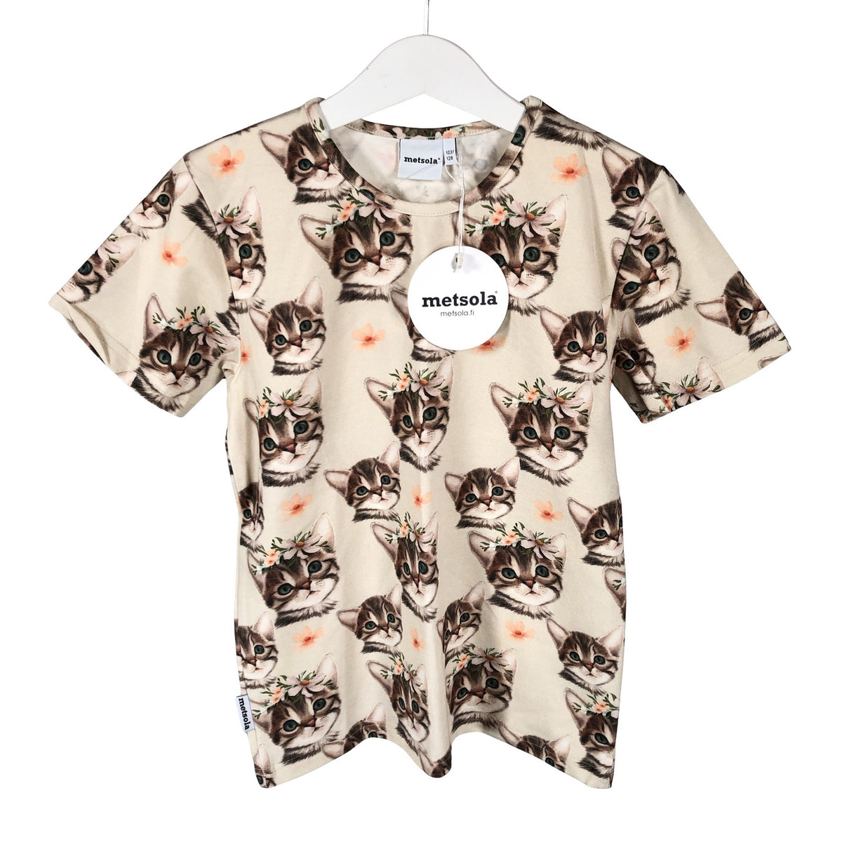 Unisex Metsola - T-särk, suurus 122 - 128 - Beige (1)