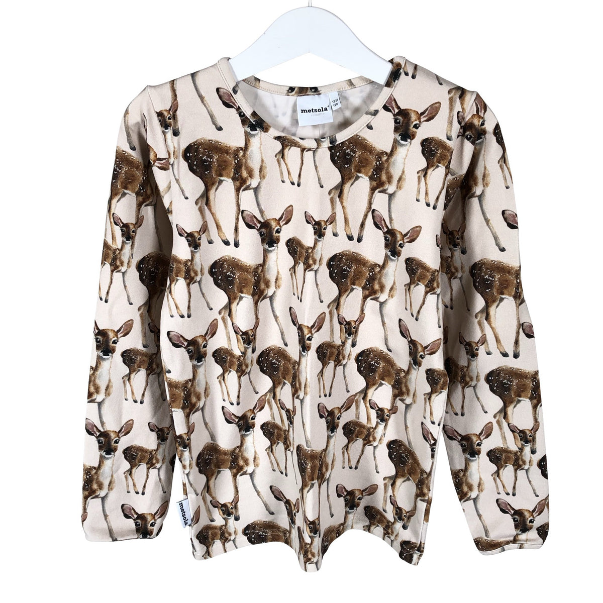 Unisex Metsola - Trikotaažist pluus, suurus 122 - 128 - Beige (1)