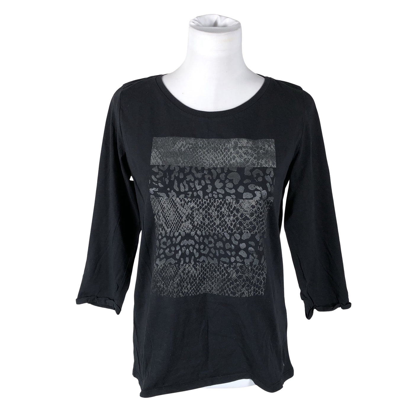 Unisex Esprit - Trikotaažist pluus, suurus 40 - Must (1)