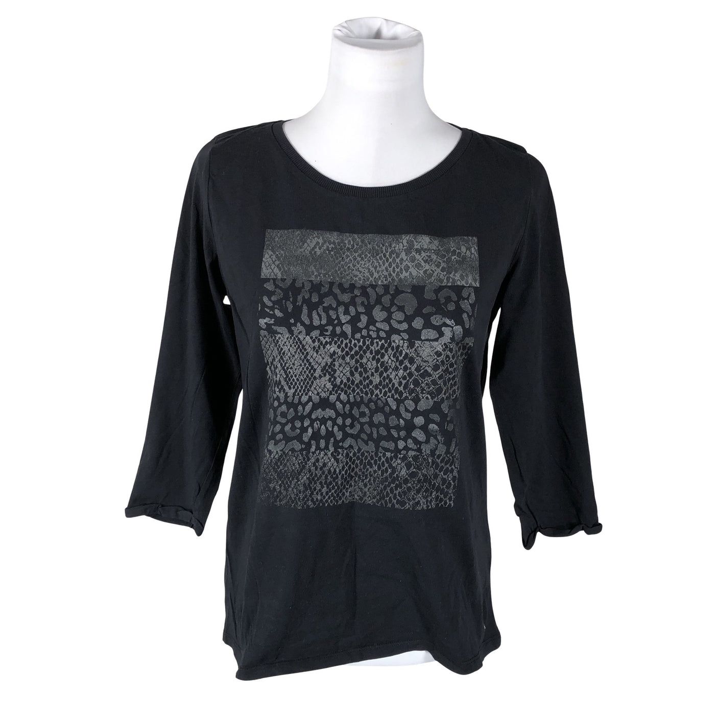 Unisex Esprit - Trikotaažist pluus, suurus 40 - Must (2)