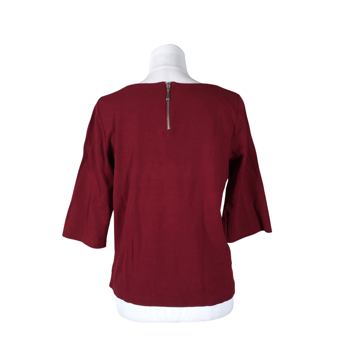 Unisex Nanso - Trikotaažist pluus, suurus 38 - Veinipunane (2)