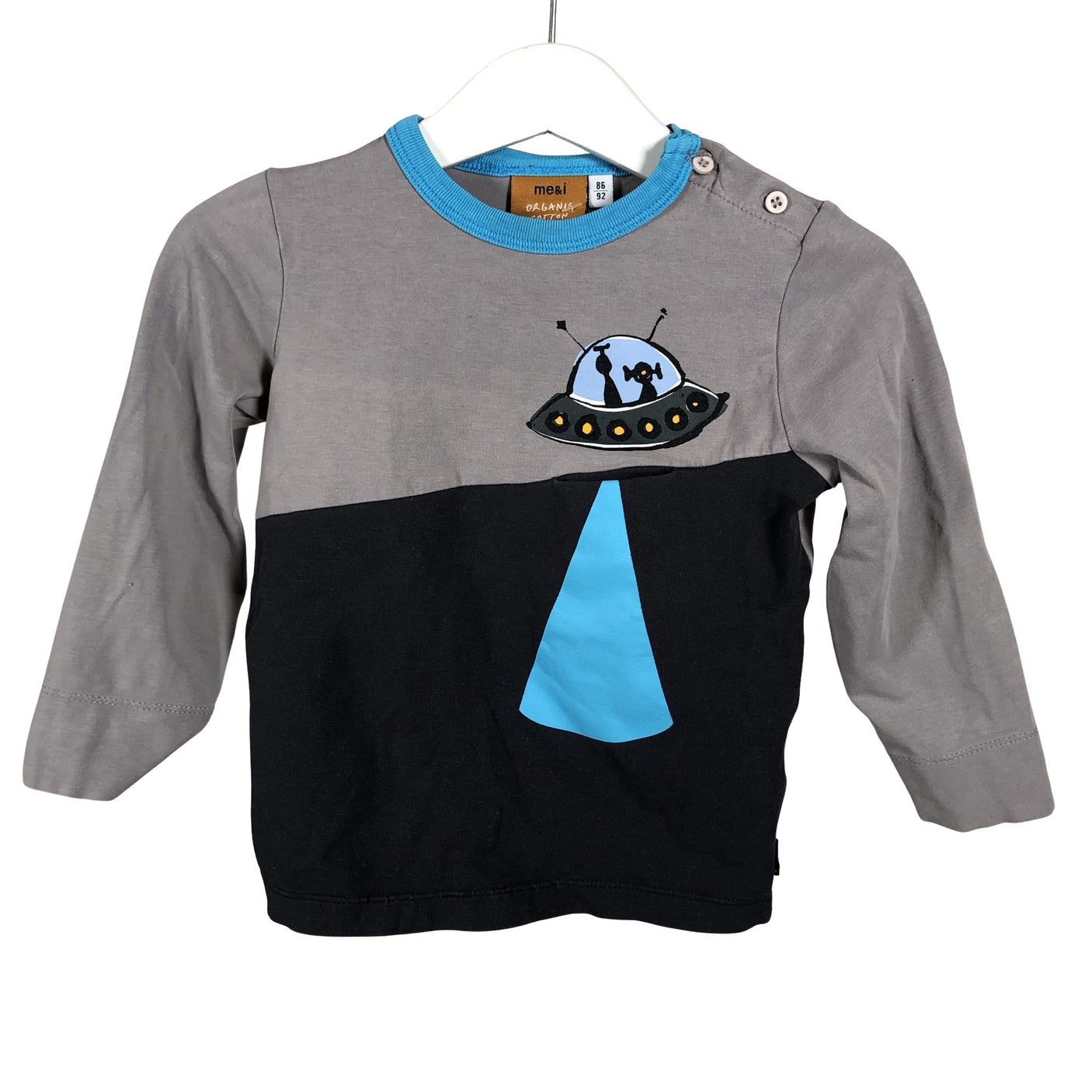 Unisex me&i - Trikotaažist pluus, suurus 86 - 92 - Hall (1)