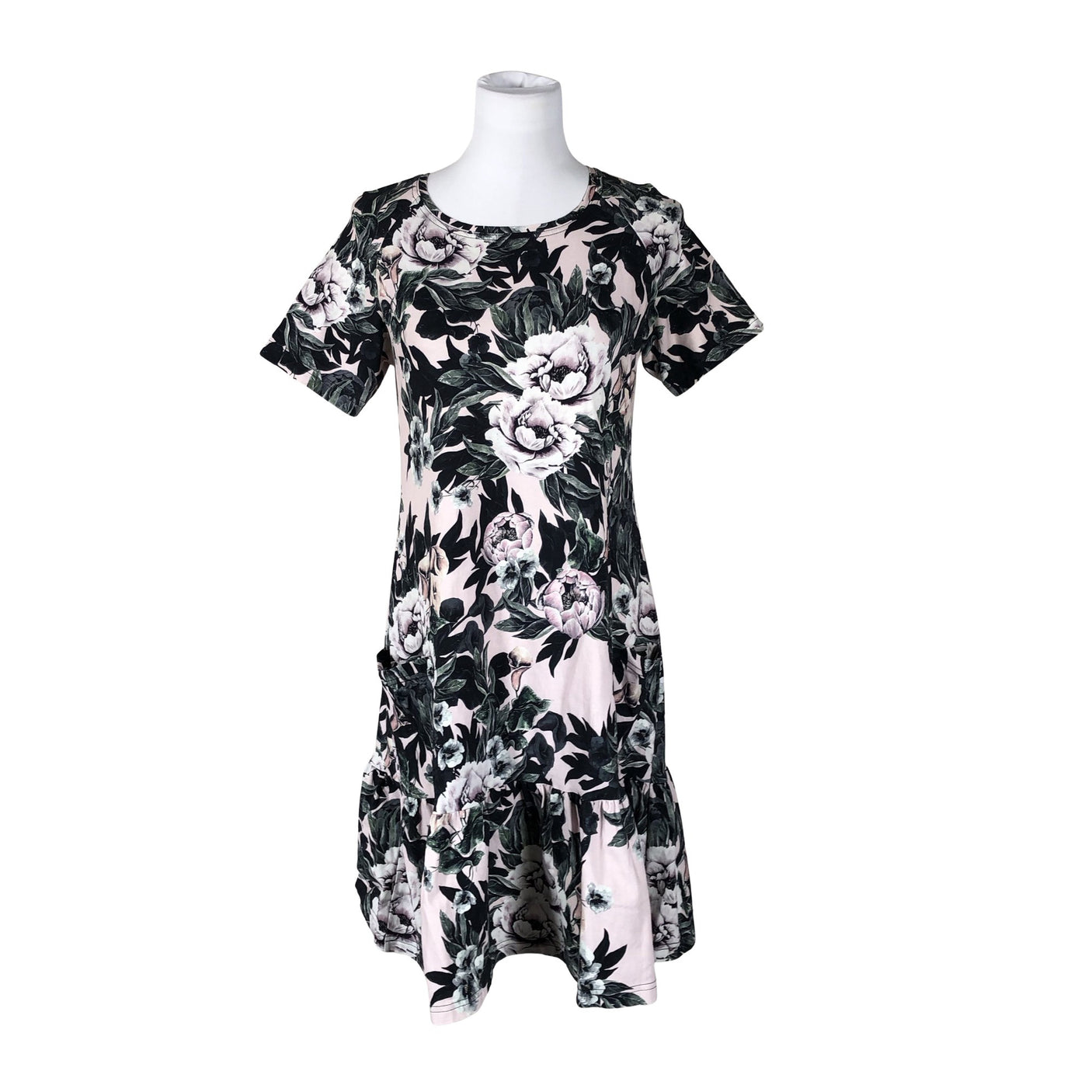 Unisex Ehta - Trikotaažist kleit, suurus 38 - Heleroosa (1)