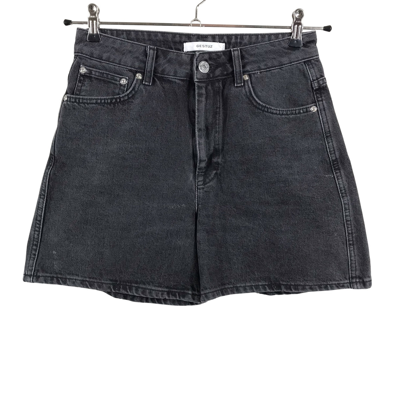 Unisex Gestuz - Teksast lühikesed püksid, suurus W28 - Must (1)