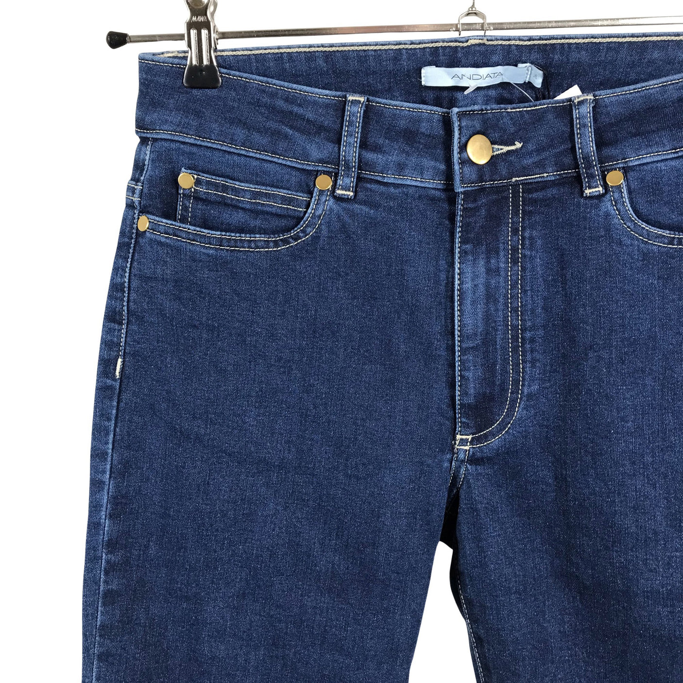 Unisex Andiata - Teksast lühikesed püksid, suurus 36 - Sinine (2)