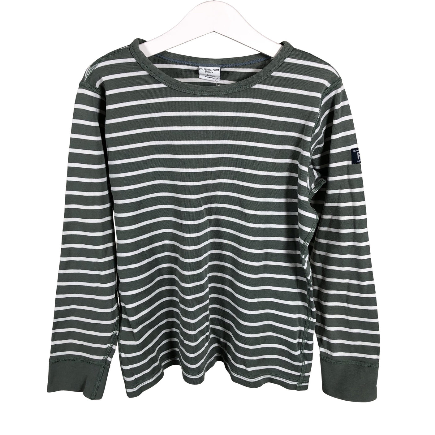 Unisex Polarn O. Pyret - Trikotaažist pluus, suurus 134 - 140 - Roheline (1)