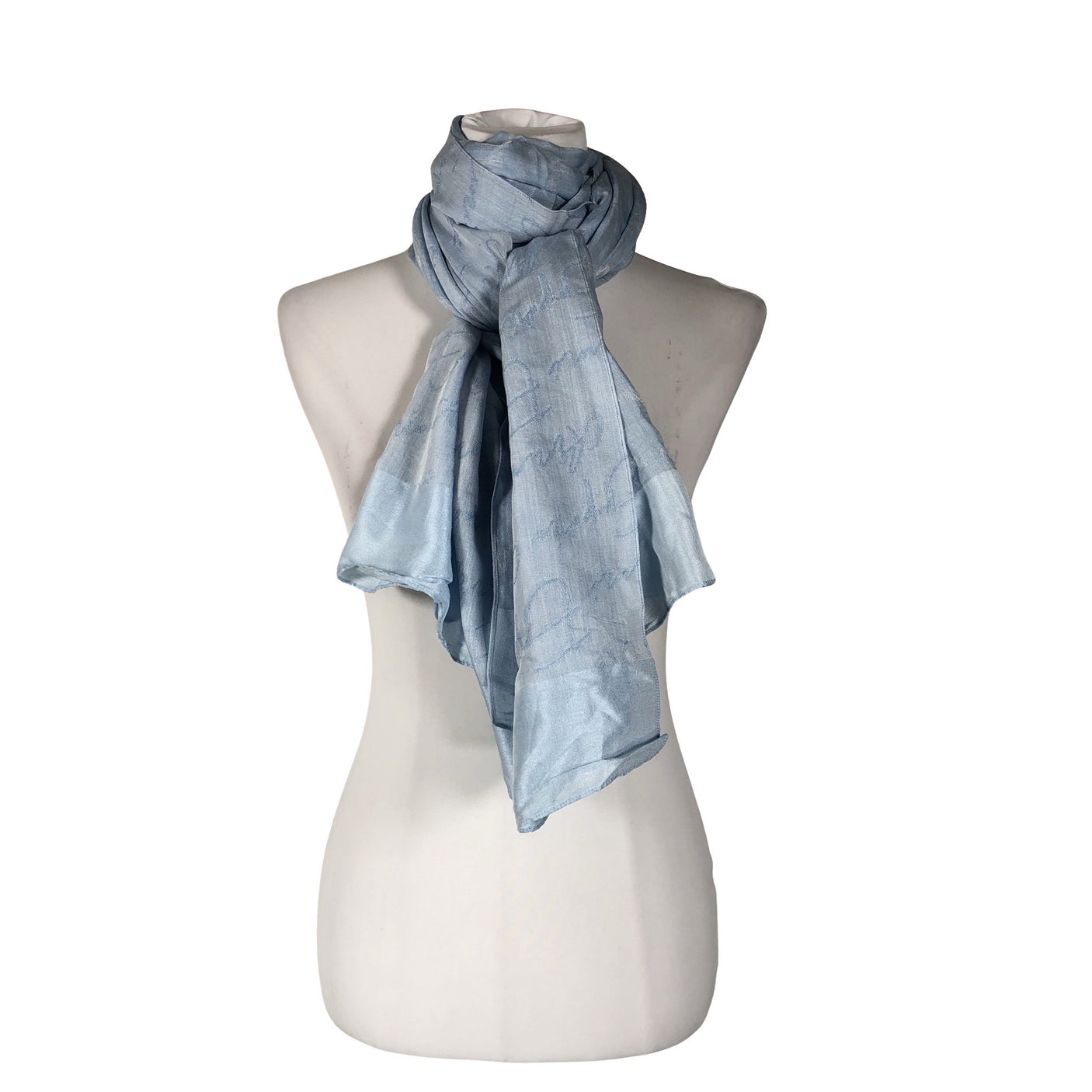 Unisex Emporio Armani - Õhuke sall, suurus Maxi - Helesinine (1)