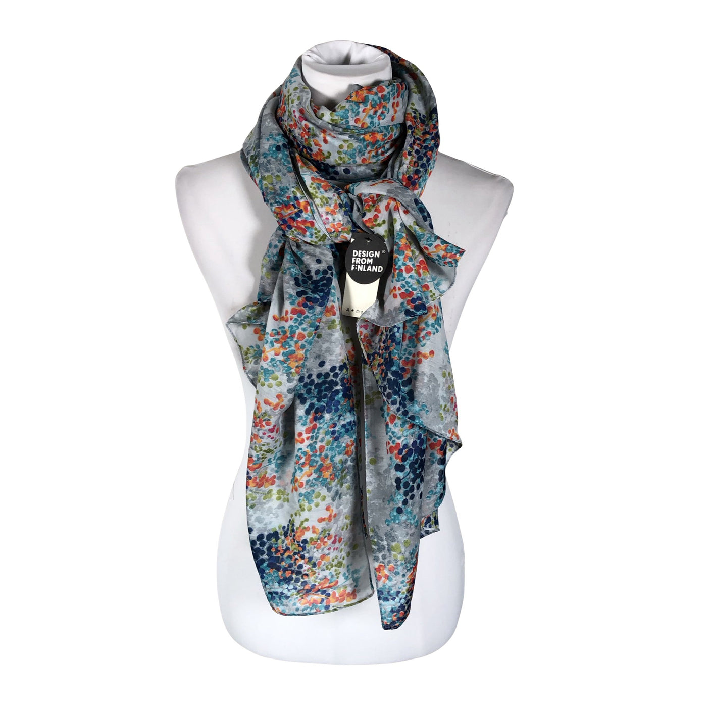 Unisex A+more - Õhuke sall, suurus Maxi - Hall (1)