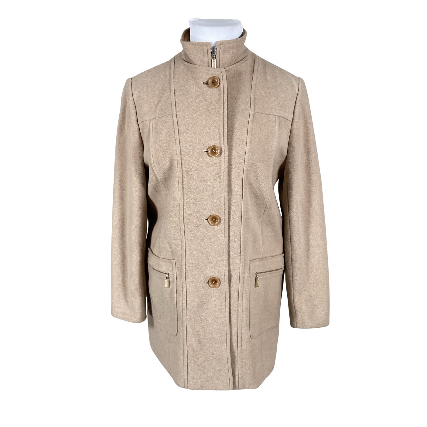Unisex GRAY & OSBOURN - Villane mantel, suurus 40 - Beige (1)