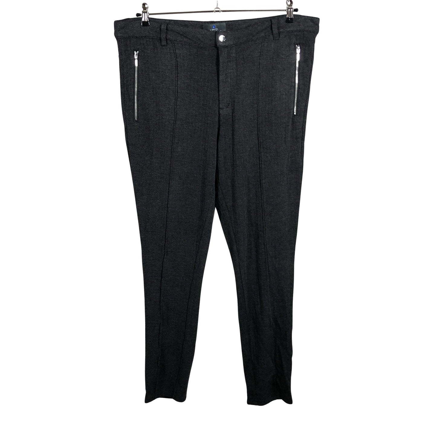 Unisex Luhta - Dressikangast püksid, suurus 48 - Hall (1)