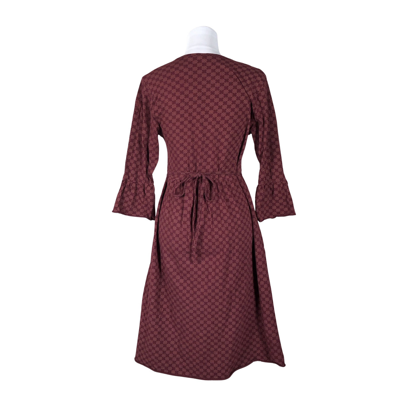 Unisex House of Lola - Trikotaažist kleit, suurus 40 - Veinipunane (2)