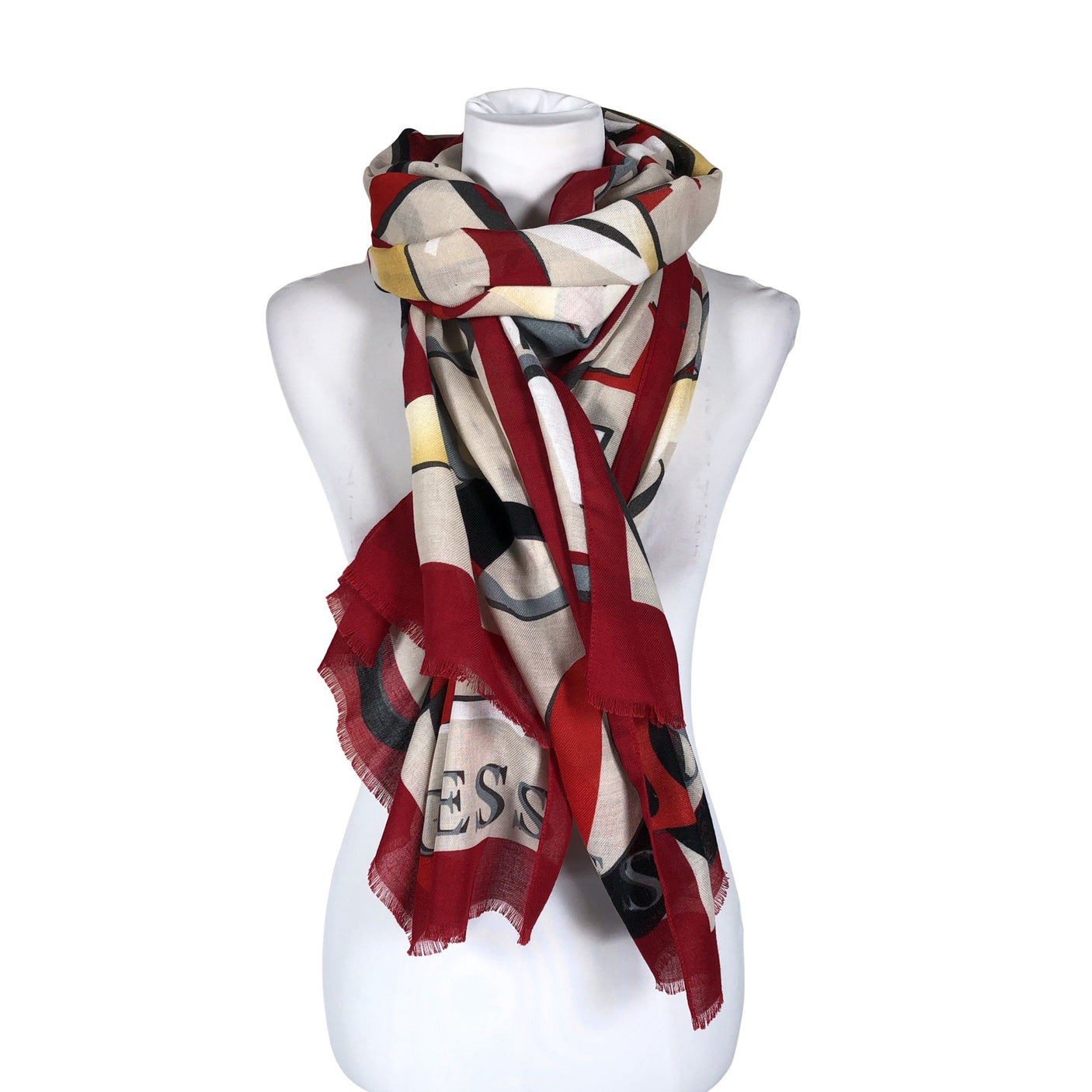 Unisex Guess - Õhuke sall, suurus Ei kokoa - Punane (1)