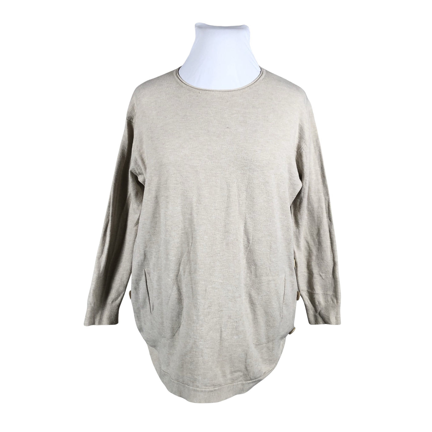 Unisex Maglificio - Kootud tuunika, suurus 44 - Beige (1)