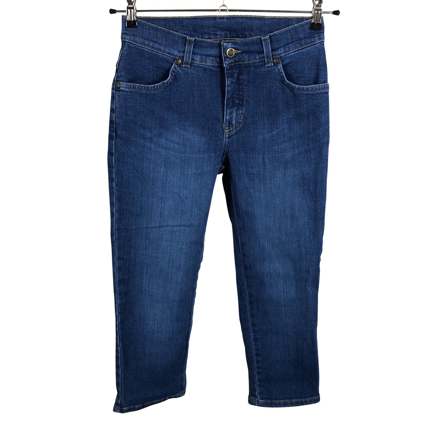 Unisex Very Nice - Teksast poolpikad püksid, suurus W27 - Sinine (1)