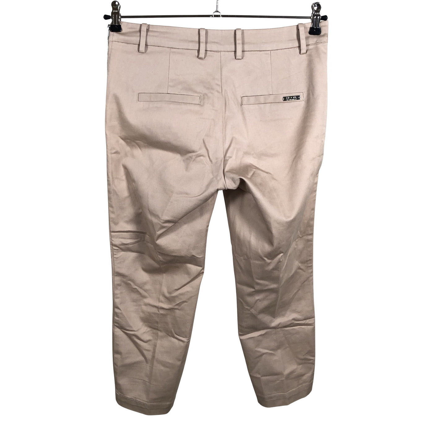 Unisex Noom - Mittevenivad poolpikad püksid, suurus 34 - Beige (2)