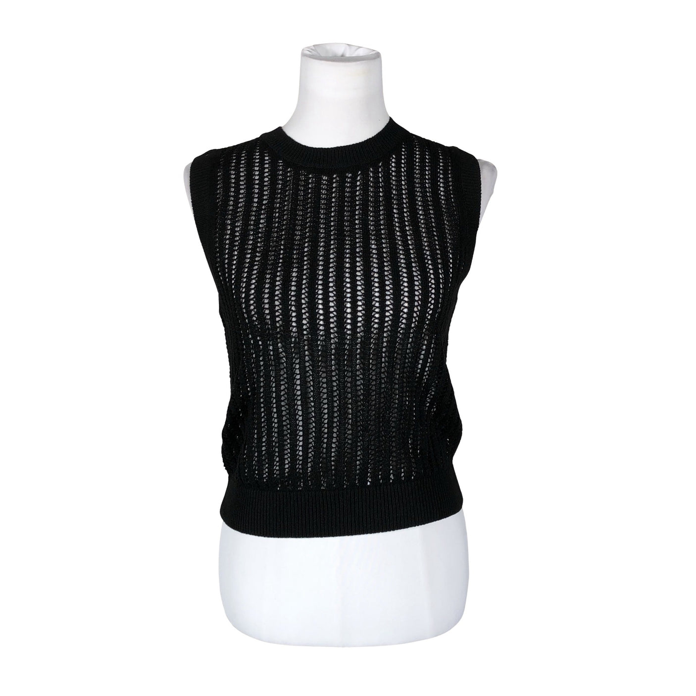 Unisex Uniqlo - Kootud vest, suurus 36 - Must (1)