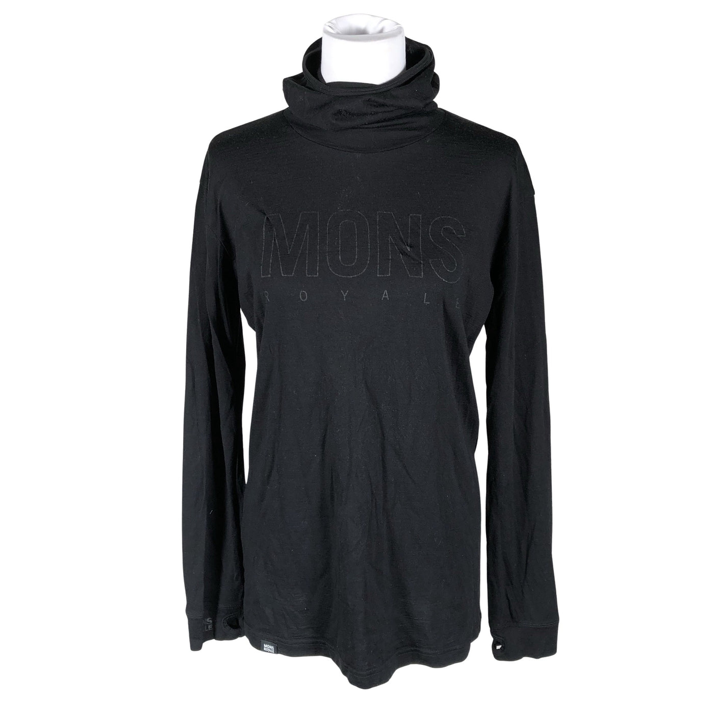Unisex Mons Royale - Kootud tuunika, suurus 40 - Must (1)
