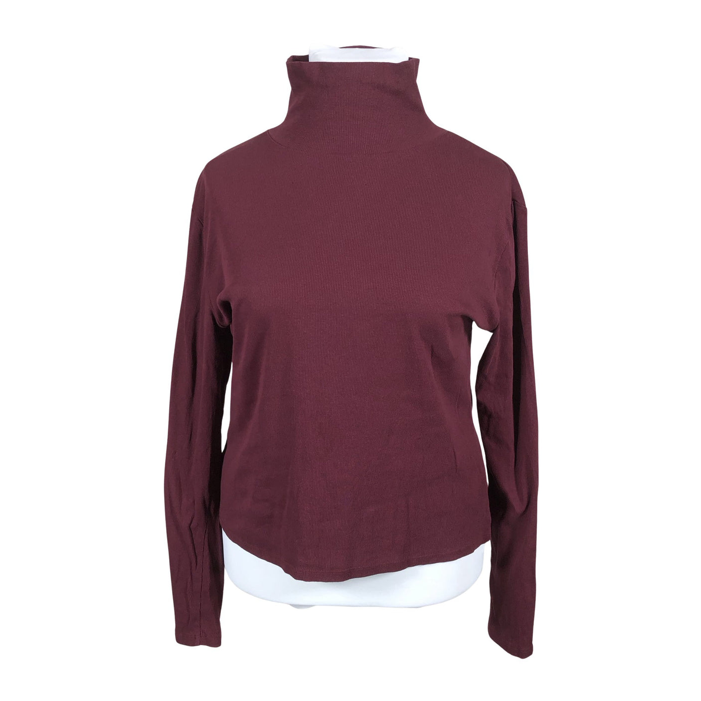 Unisex Lindex - Trikotaažist pluus, suurus 42 - Veinipunane (1)