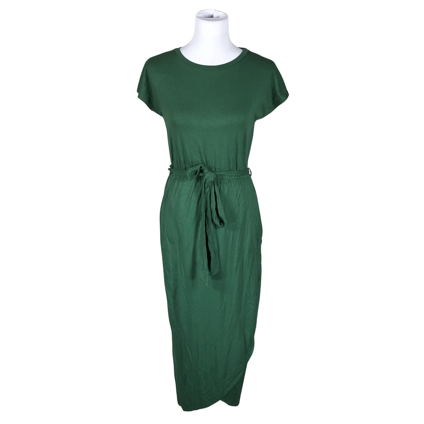 Unisex Puuvillatehdas - Trikotaažist kleit, suurus 34 - Roheline (1)