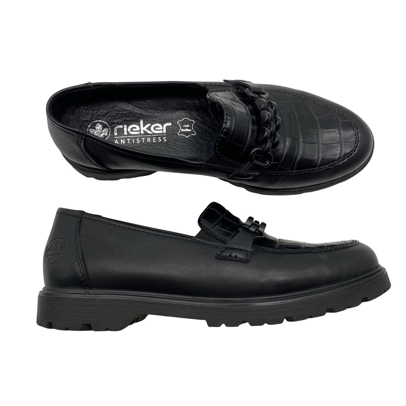 Unisex Rieker - Mokassiinid, suurus 39 - Must (1)