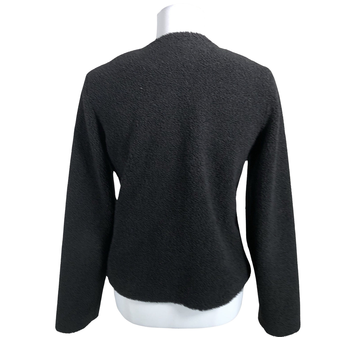 Unisex Lene Sand - Kunstkarusnahast mantel, suurus 38 - Must (2)