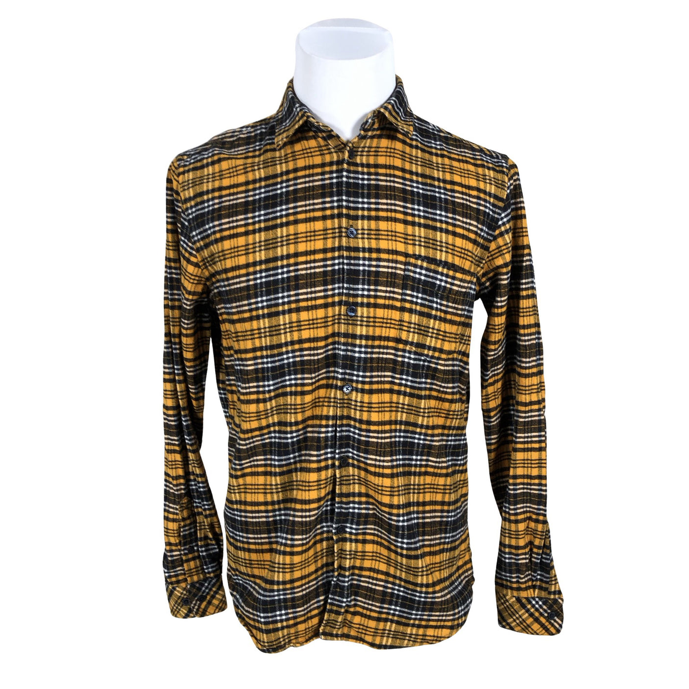 Unisex Samsoe&Samsoe - Flanellsärk, suurus M - Kollane (1)