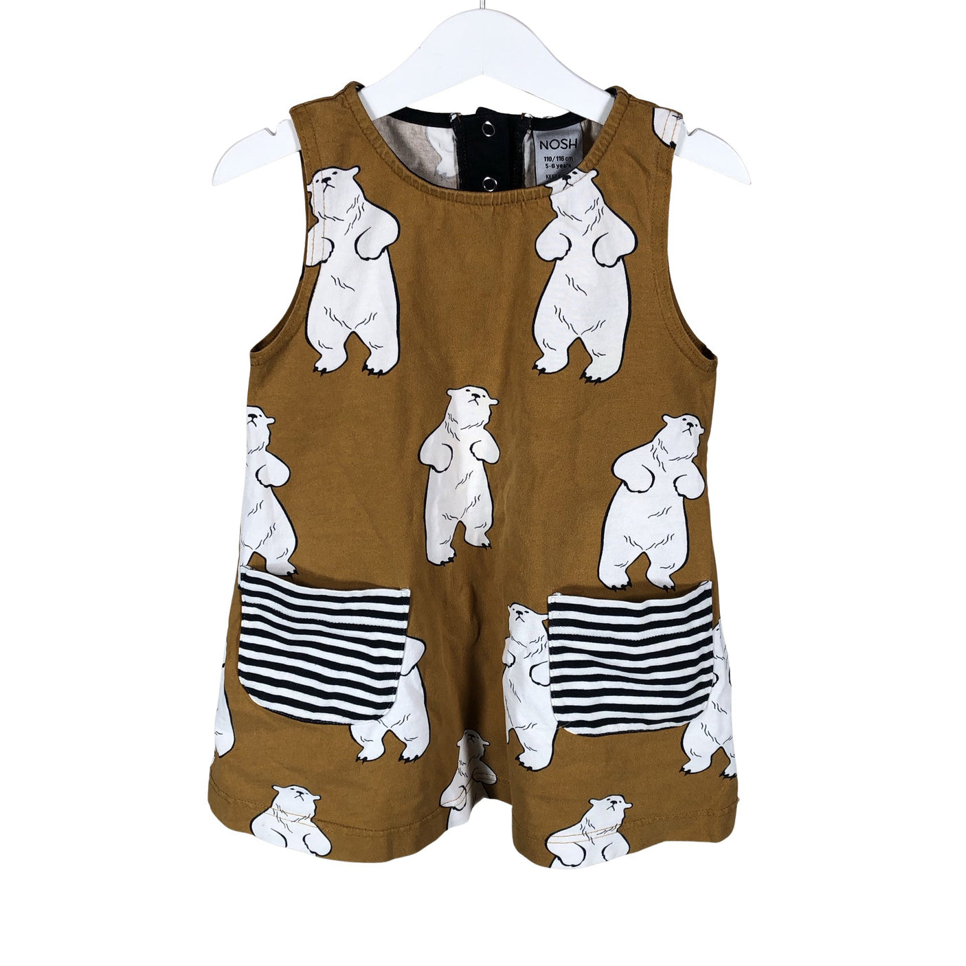 Unisex NOSH - Trikotaažist kleit, suurus 110 - 116 - Pruun (1)