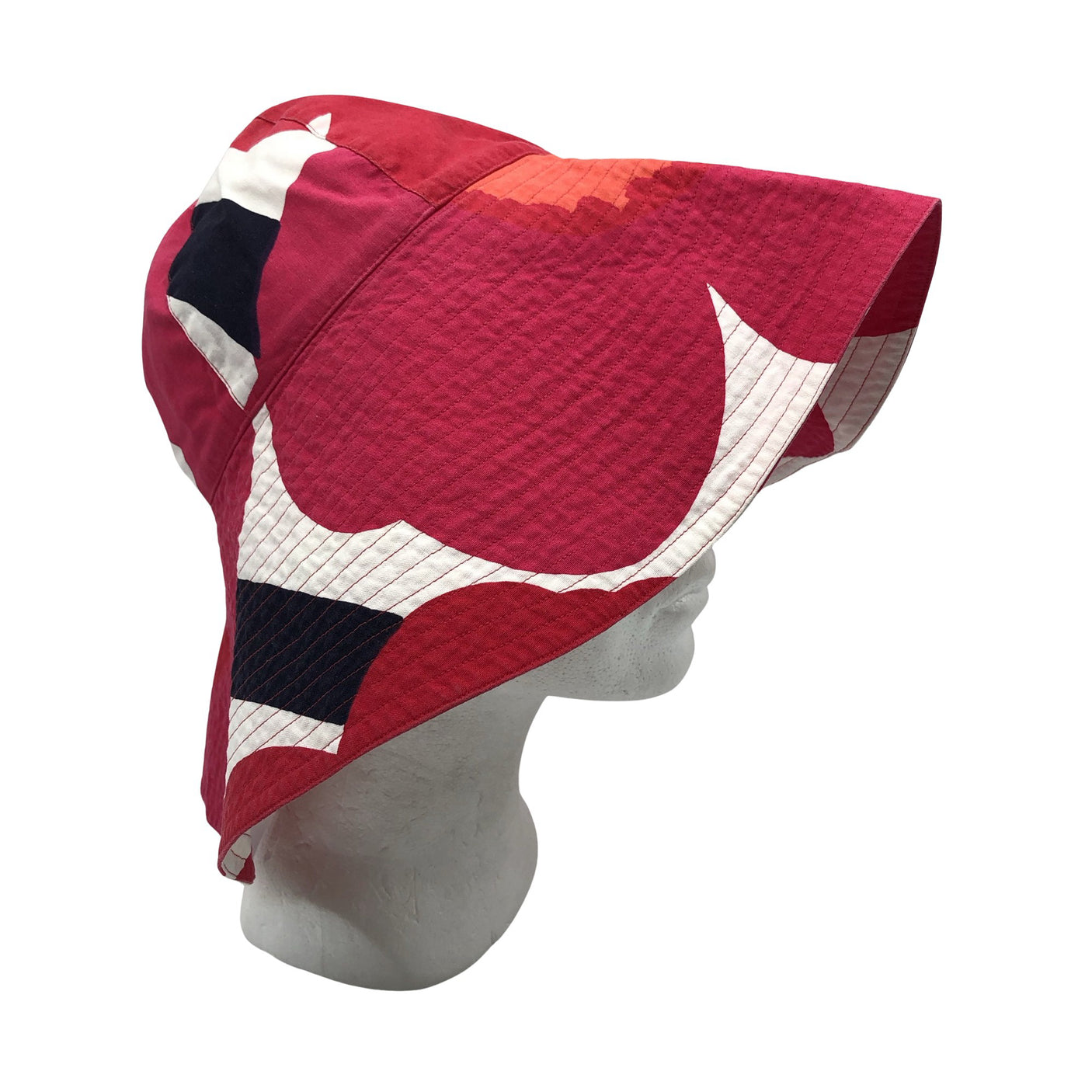 Unisex Marimekko - Suvemüts, suurus 56 - 58 cm - Punane (1)