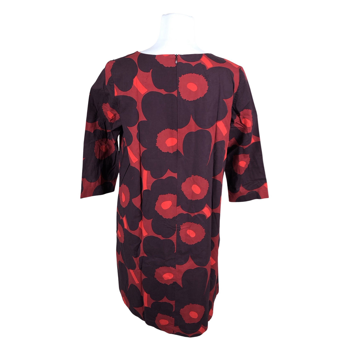 Unisex Marimekko - Mitteveniv kleit, suurus 40 - Veinipunane (2)